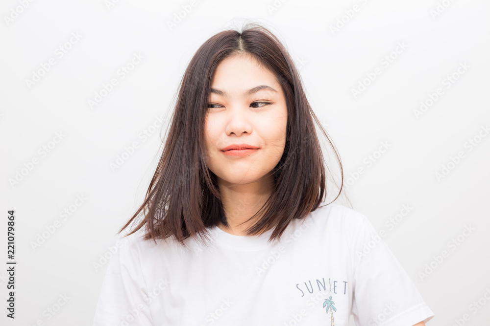 Portrait of attractive young asian women relaxing and smiling Portrait of attractive young asian women relaxing and smiling