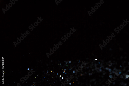 black bokeh on black