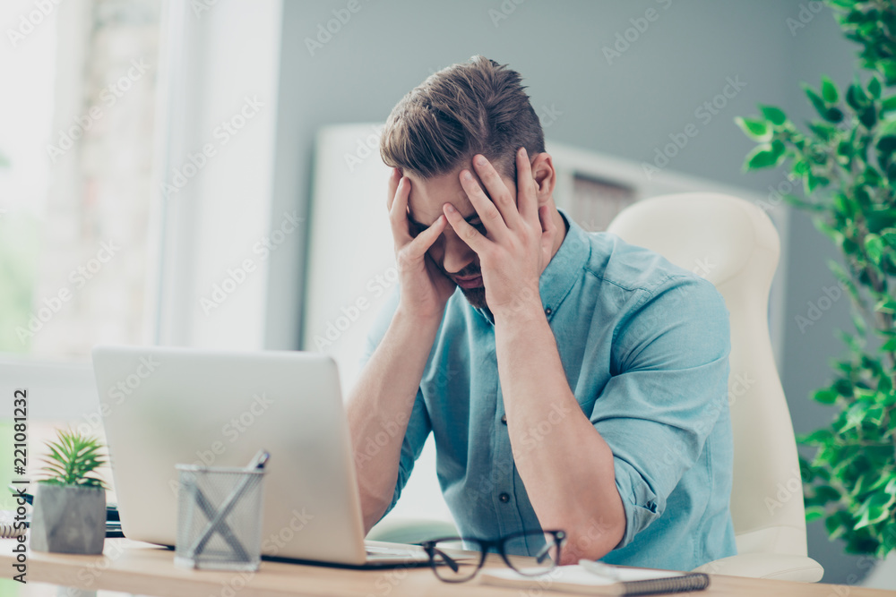People problem concept. Ponder, minded and pained, overworked, e People problem concept. Ponder, minded and pained, overworked, e