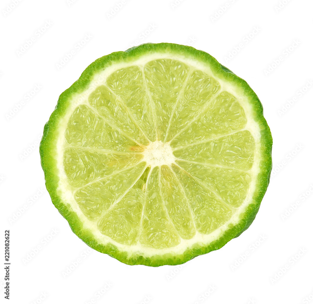 half of fresh bergamot isolated on white background half of fresh bergamot isolated on white background