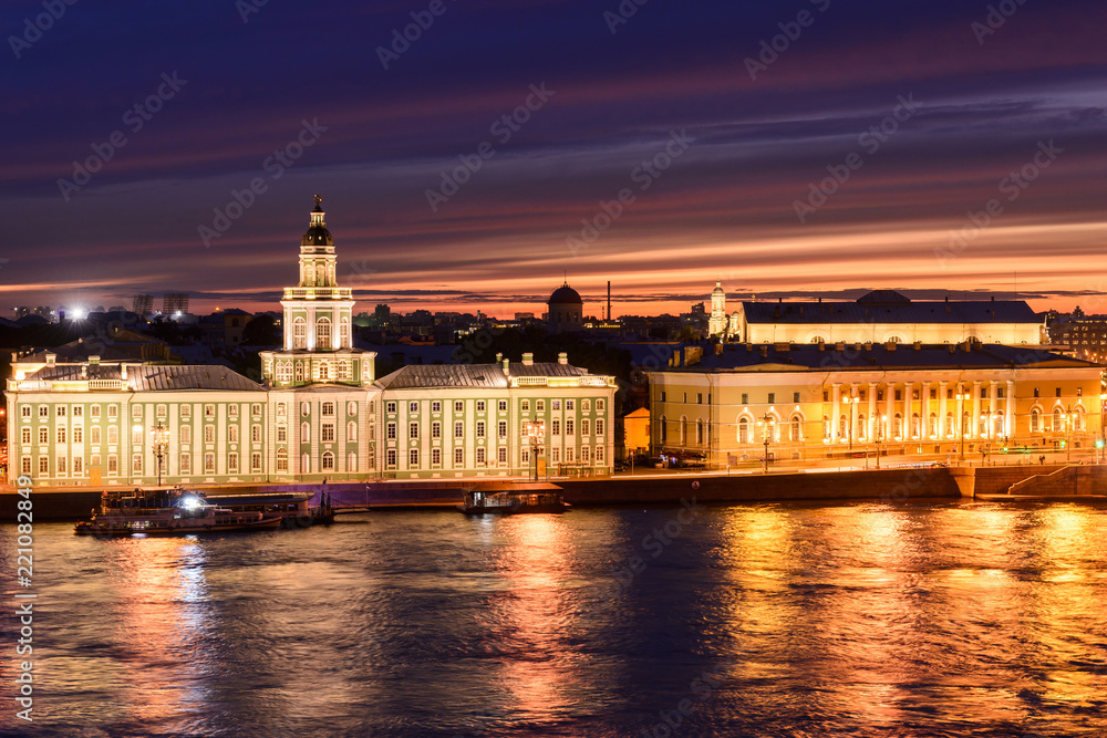 St. Petersburg from the roof, the river Neva and Kunst camera St. Petersburg from the roof, the river Neva and Kunst camera