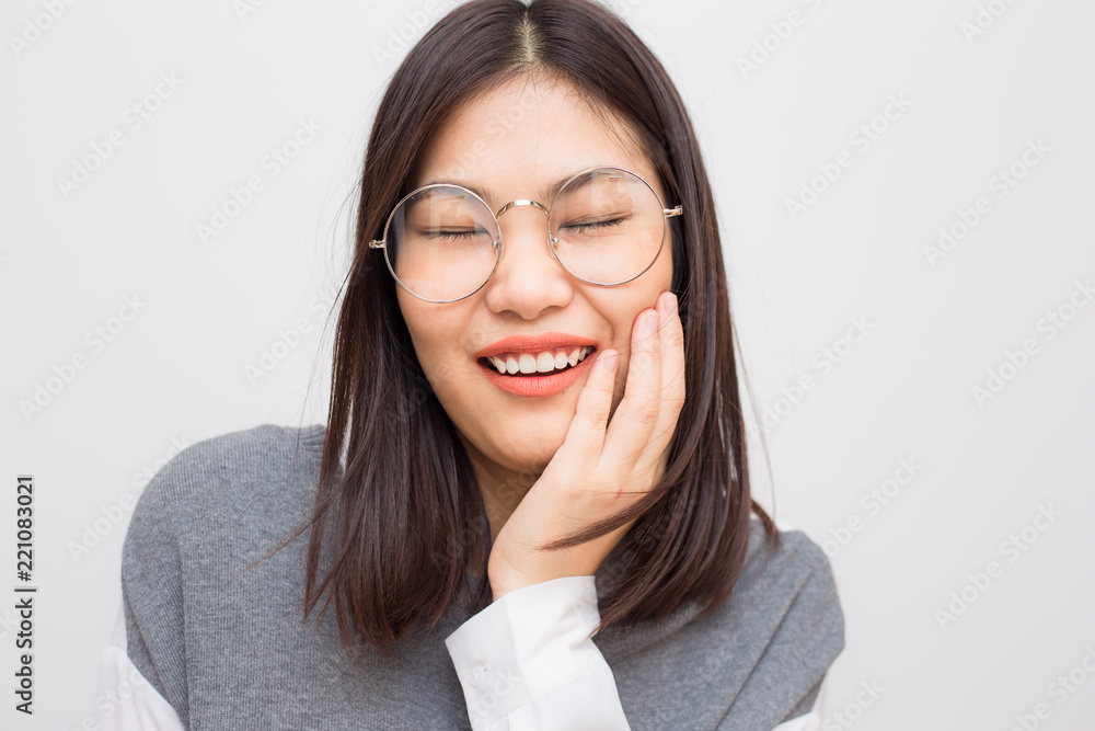 Portrait of attractive young asian women relaxing and smiling Portrait of attractive young asian women relaxing and smiling