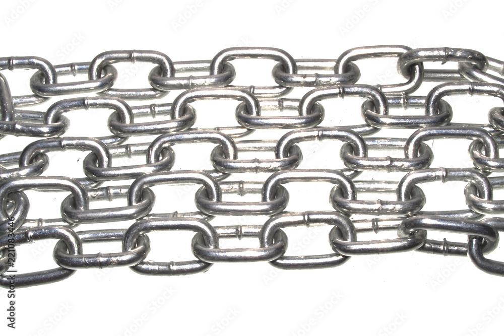 Fototapeta premium chain isolated on white background
