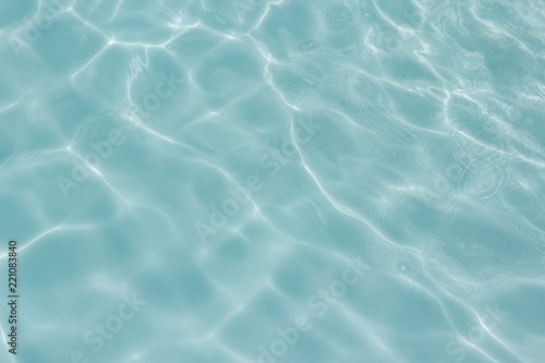 Fototapeta Naklejka Na Ścianę i Meble -  light blue water  texture pattern in swimming pool