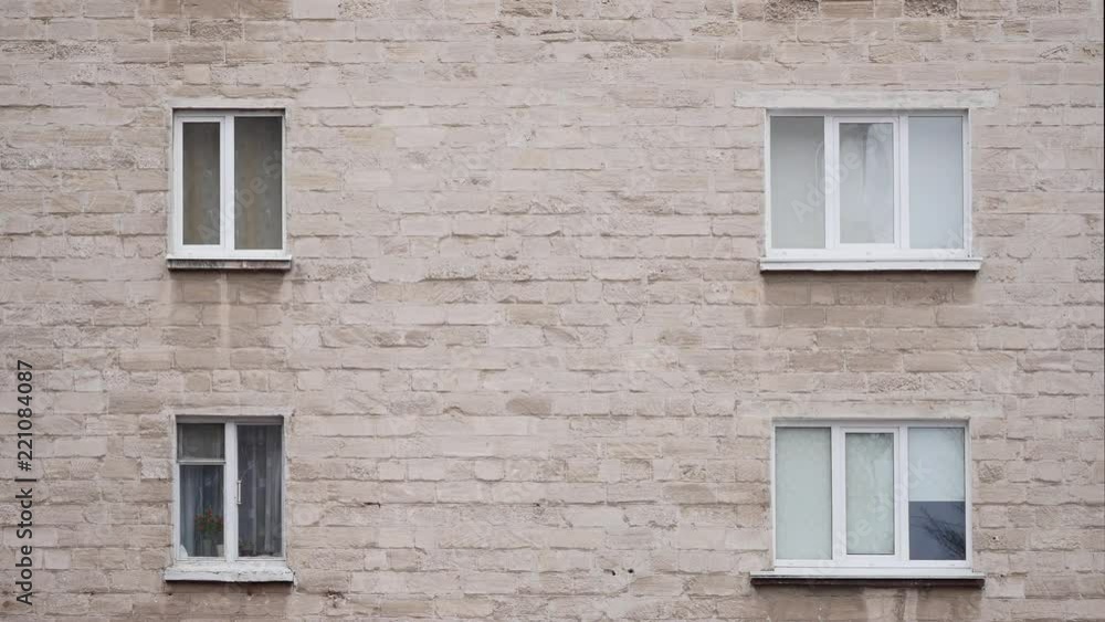 Old brick wall with brick filled window Old brick wall with brick filled window