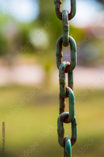 Old Metal Chains with rust