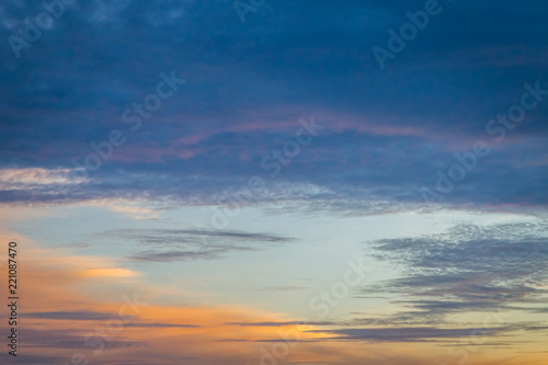 Sunset blue sky © pandaclub23