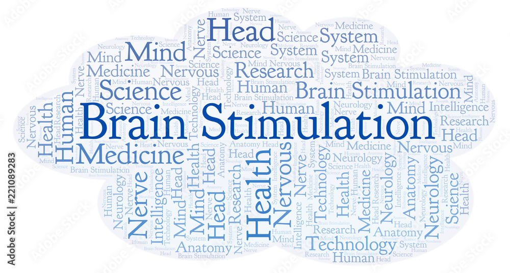 Fototapeta premium Brain Stimulation word cloud.