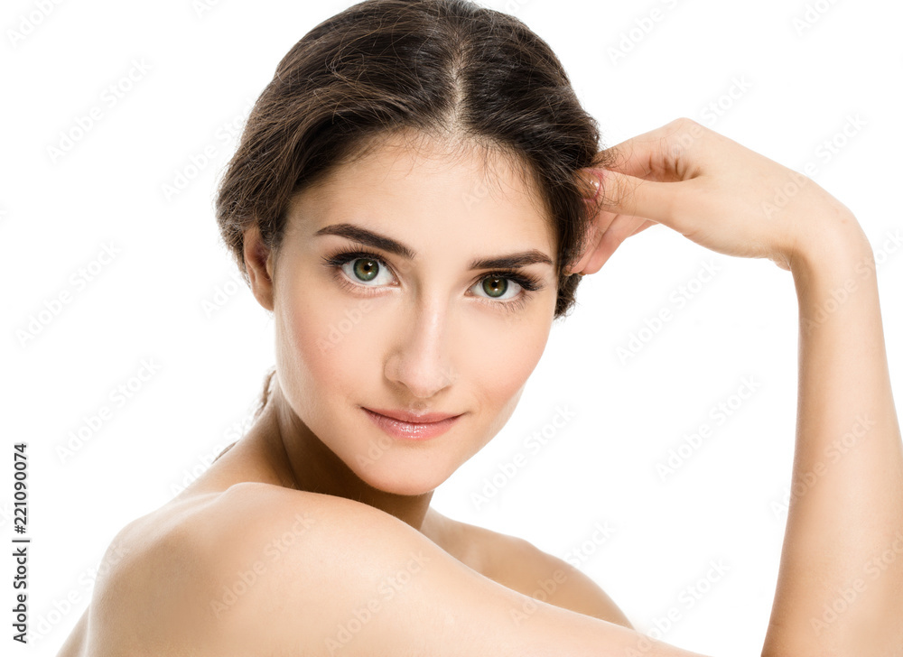 Beautiful woman beauty concept with long hair and healthy skin Beautiful woman beauty concept with long hair and healthy skin