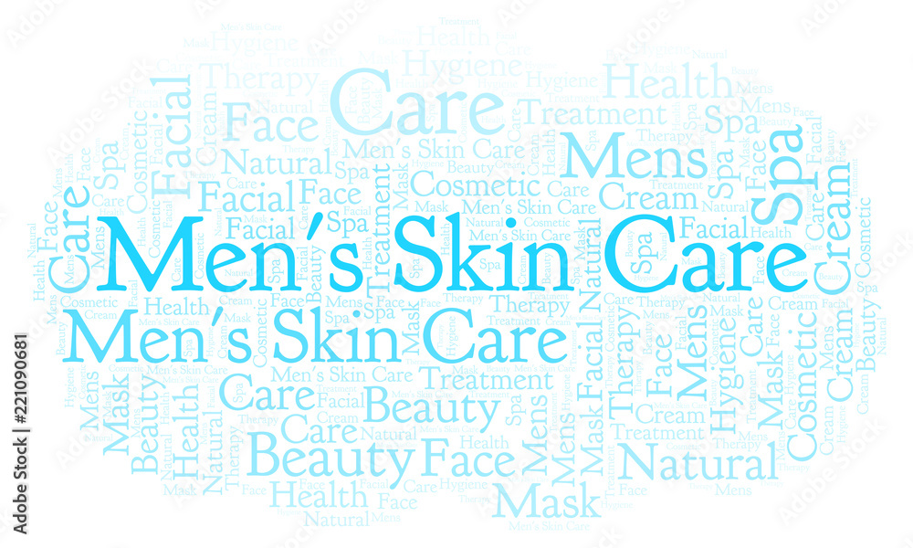 Men's Skin Care word cloud. Men's Skin Care word cloud.