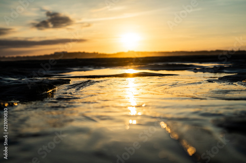 Coucher de soleil sur l'océan Atlantique 