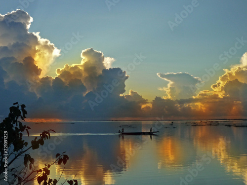 Chilika Lake is a brackish water lagoon, spread over the Puri, Khurda and Ganjam districts of Odisha state on the east coast of India, at the mouth of the Daya River