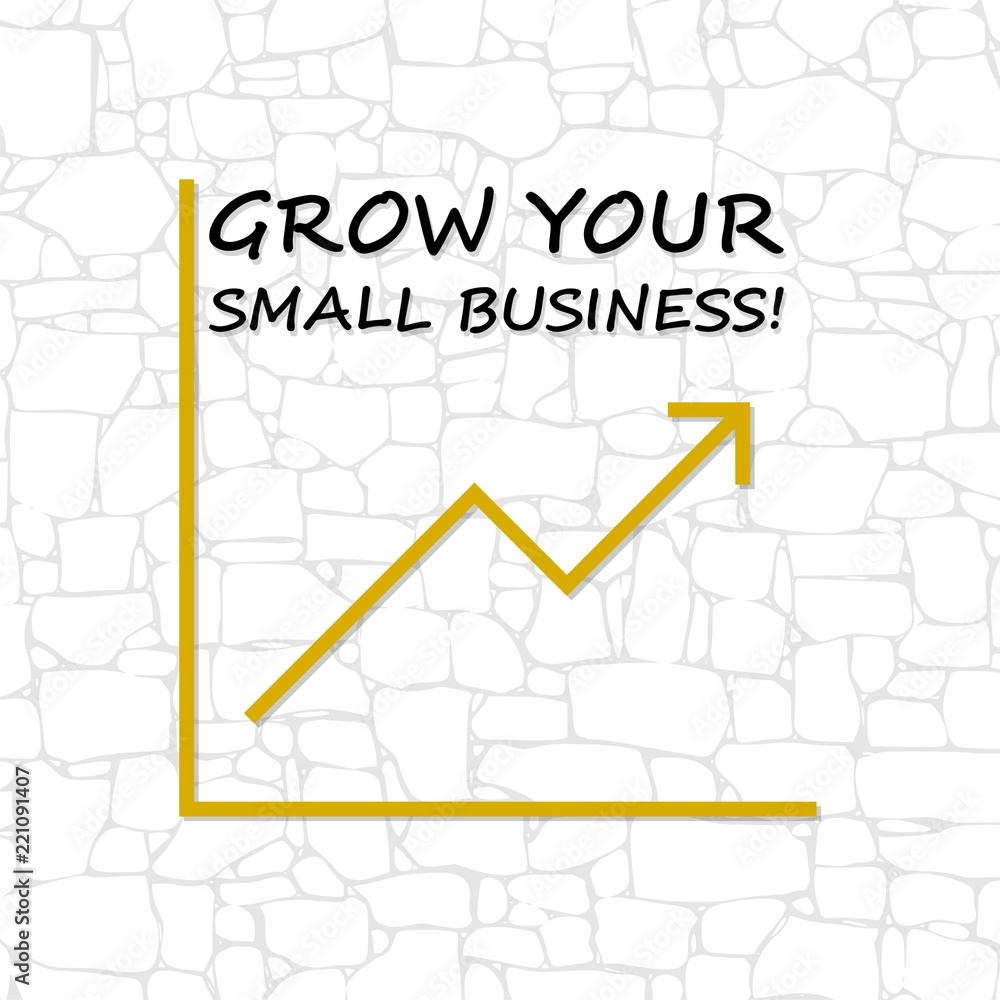 Grow Your Small Business icon Brick Wall Grow Your Small Business icon Brick Wall