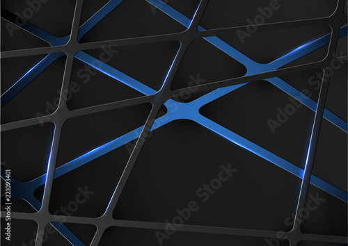 Abstract digital technology futuristic space background template vector