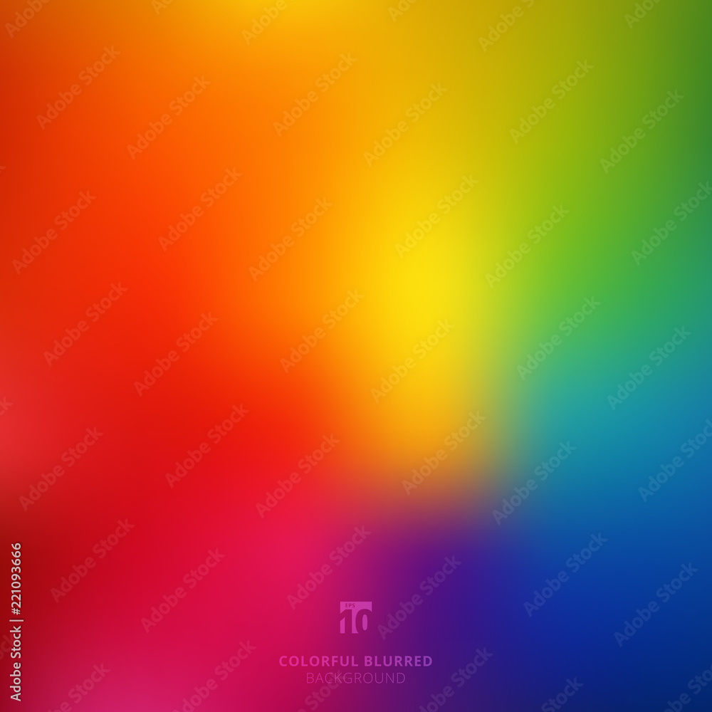 Abstract smooth blurred colorful bright rainbow color gradient mesh background - obrazy, fototapety, plakaty 