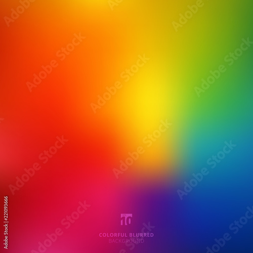Abstract smooth blurred colorful bright rainbow color gradient mesh background