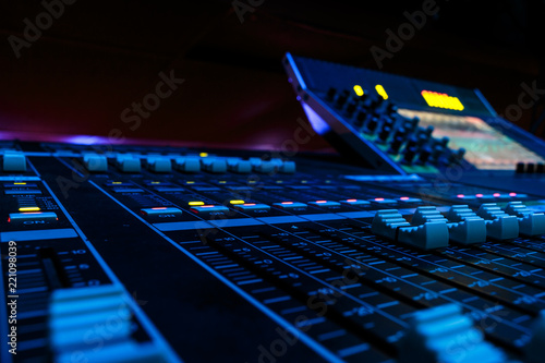 Fotografija Wide Angle Professional Audio Mixing Board/ Console