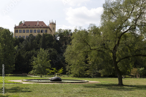 Chateau - the governors Summerhouse -  in the largest Park in Prague – Stromovka - the Royal Tree-tree, Czech Republic photo