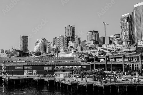 Seattle harbour and skyline