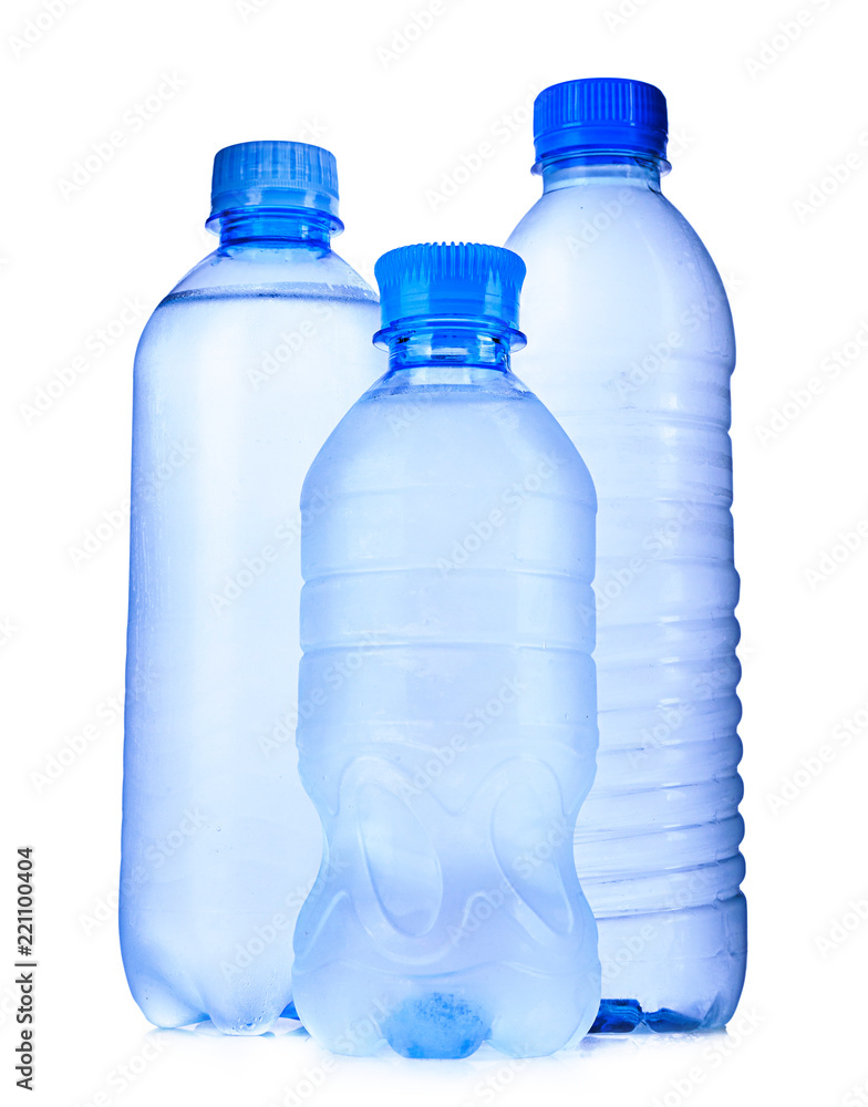 close up of a plastic bottle on white background close up of a plastic bottle on white background