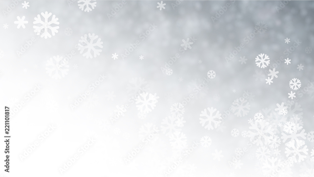 Grey blurred winter background with snow pattern. Grey blurred winter background with snow pattern.