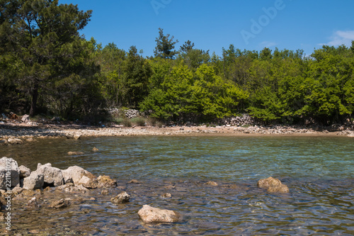 Coast of Adriatic sea, island Krk, Croatia