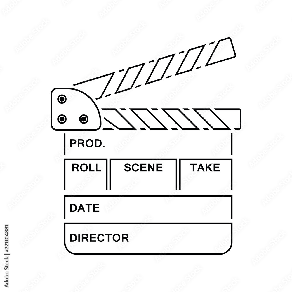 Obraz premium Clapperboard icon