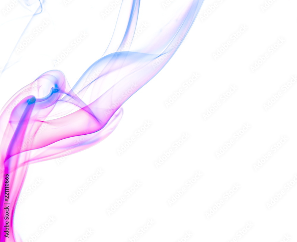 Colored smoke on white background Colored smoke on white background