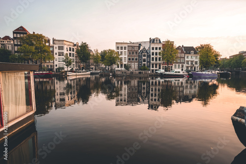 The reflection of Amsterdam