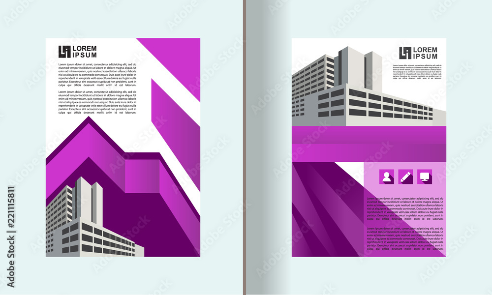 Fototapeta premium cover book modern template, multipurpose cover layout
