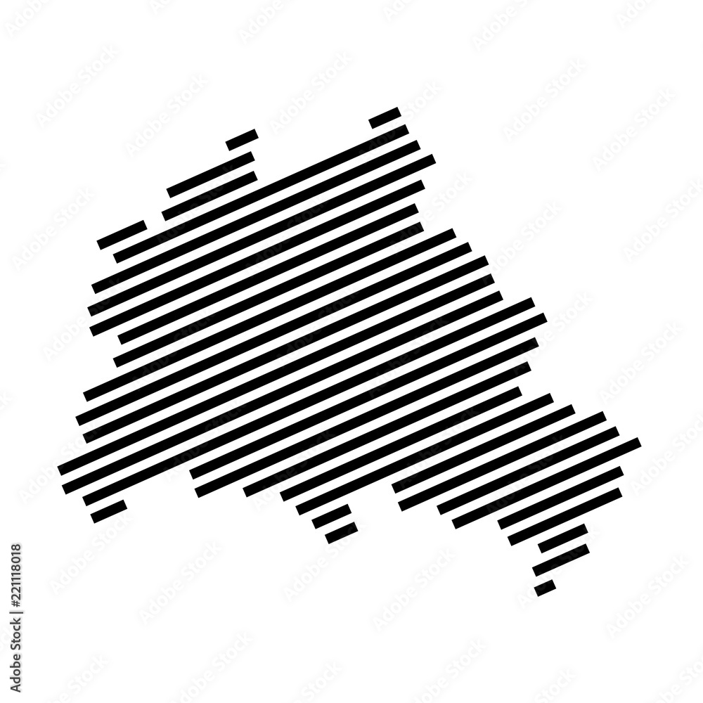 Serie: Streifenkarte - Moderne gestreifte Karte vom Bundesland Berlin Serie: Streifenkarte - Moderne gestreifte Karte vom Bundesland Berlin