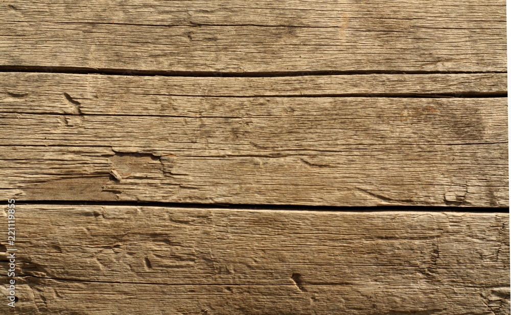Fototapeta premium Brown color old wooden wall.