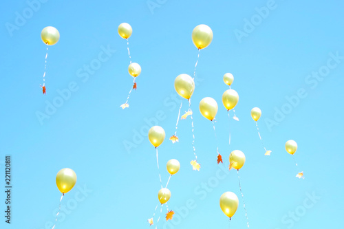 ballons in the sky