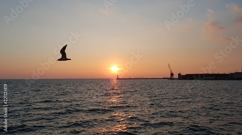 Port at sunset © kazinci