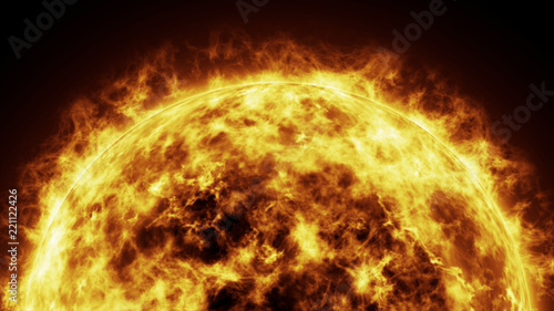 Sun surface and Solar flares, Burning of the sun.