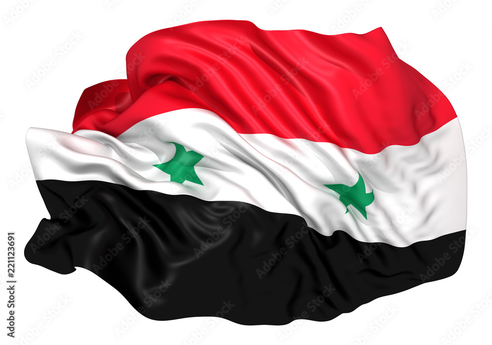 Naklejka premium シリア国旗
