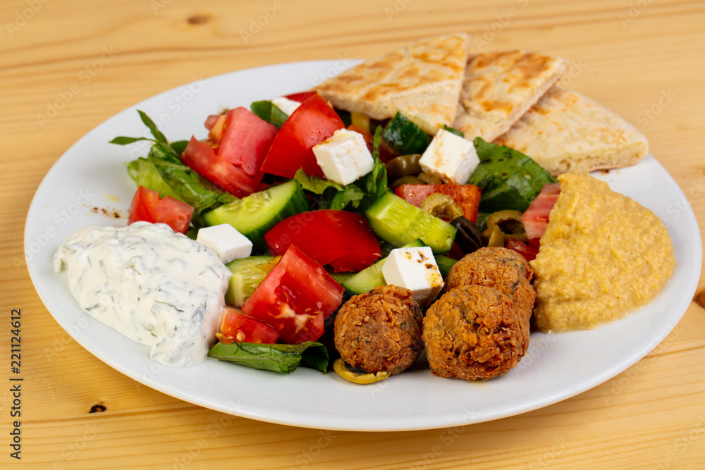Falafel with humus Falafel with humus