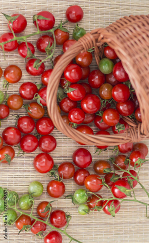 Small red cherry tomatoes are good