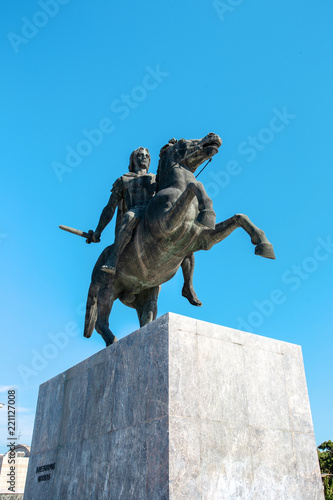 Statue of Alexander the Great in Thessaloniki portrait