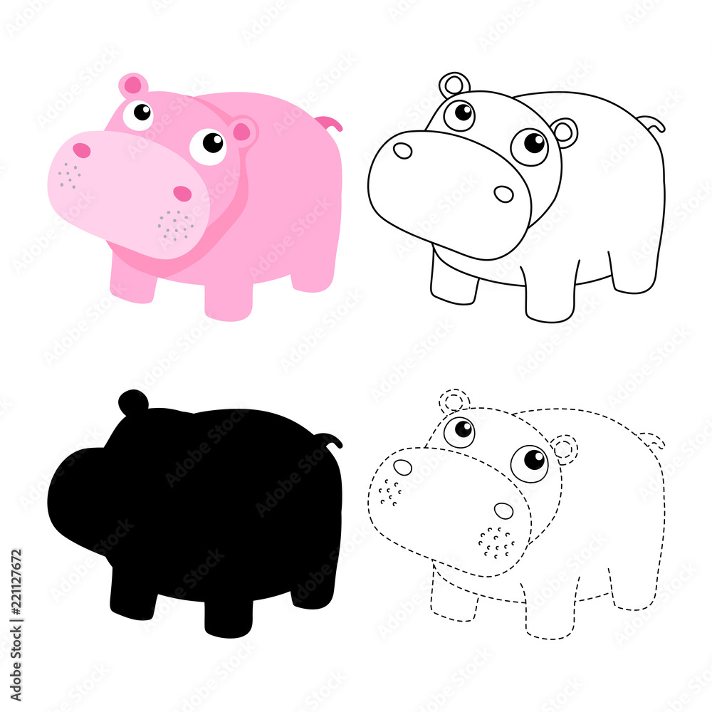 Fototapeta premium worksheet vector design for kid