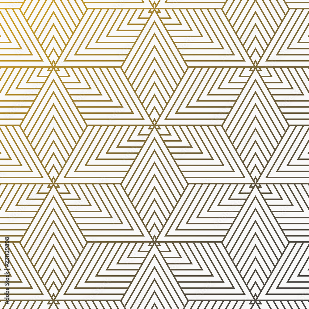 Vector linear pattern. Modern stylish texture. Repeating geometric tiles from striped elements on triangle line overlap each. pattern is on swatches panel.