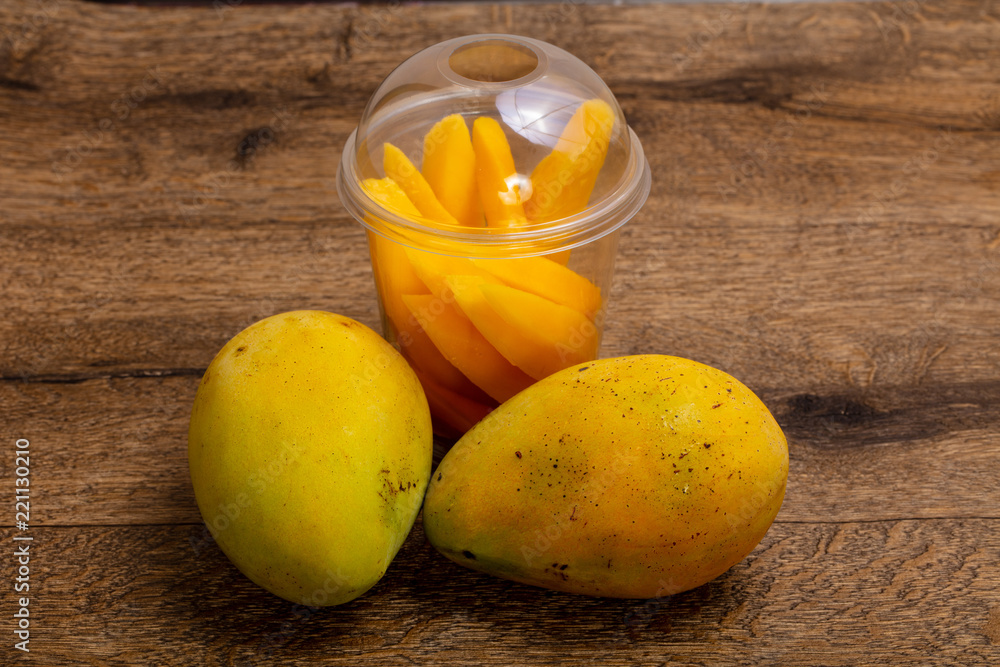 Sliced tasty mango