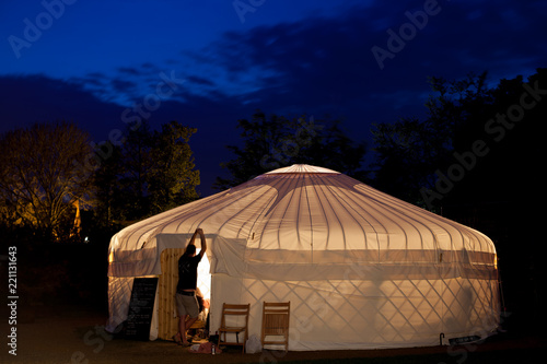 Nice night for yurts