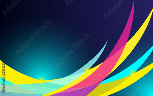 Abstract vector background. Composition with fluid and geometric shape and place for text or message. Colorful composition. Vector illustration.