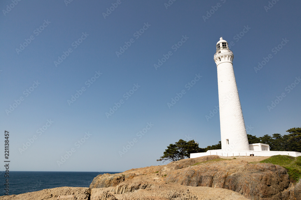 出雲日御碕灯台 高さ日本一・白亜の灯台 Stock Photo Adobe Stock