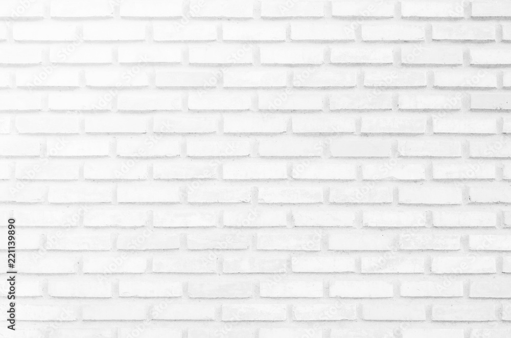 Naklejka premium white brick wall texture background.