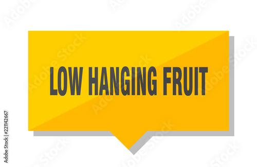 low hanging fruit price tag © Aquir