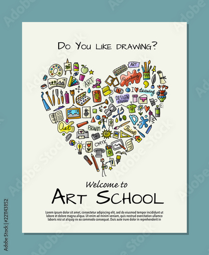 Banner for art school for your design