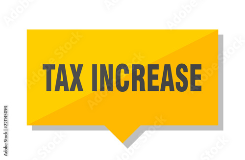tax increase price tag © Aquir