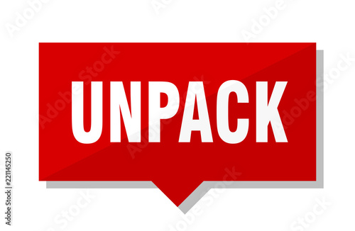 unpack red tag